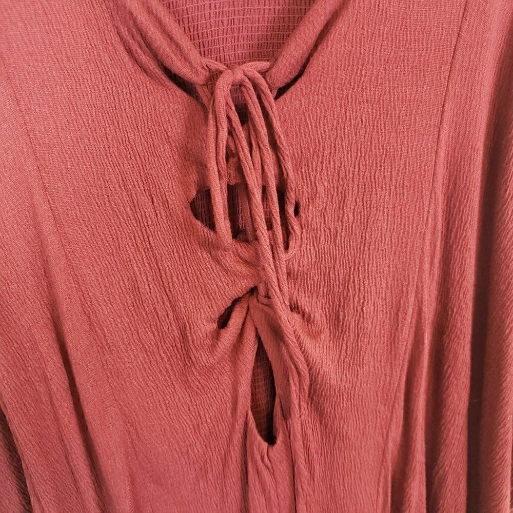 Green Dragon Swim Cover Up Red Maroon S Oversized Tunic - Picture 5 of 10